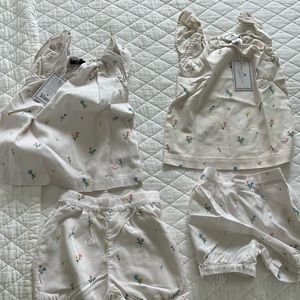 Beautiful new Petit Plume tulip girls pajama set- sizes 3 and 5 available